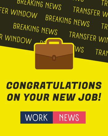 Use Sky Sports News - group congratulations new job ecard