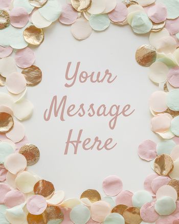 Use Pretty Confetti - Personalised Wedding Message