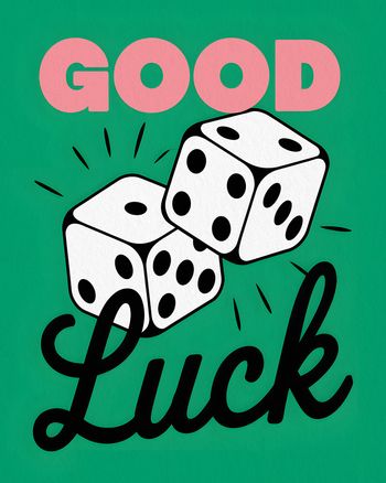 Use Lucky Dice - group good luck ecard