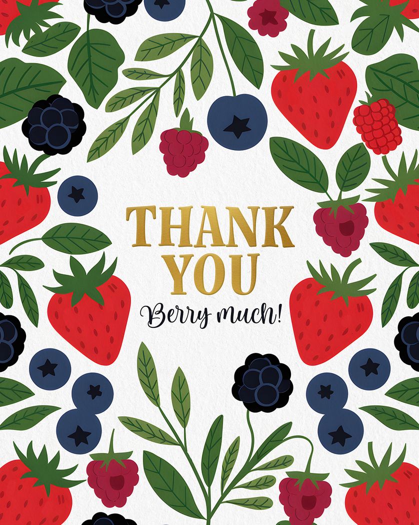 Card design "Berry good - group Thank you ecard"