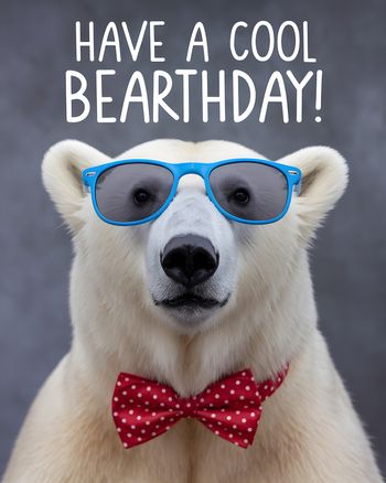 Use Polar wishes - group Birthday card