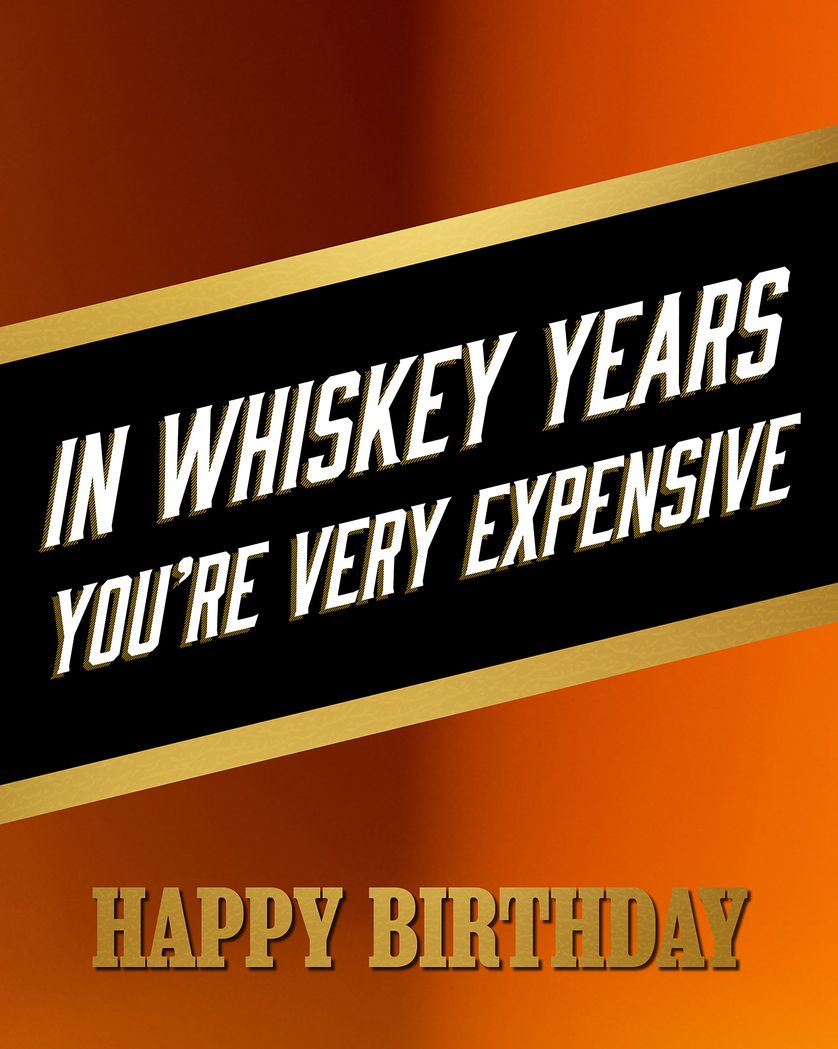 Card design "Single malt - group birthday ecard"