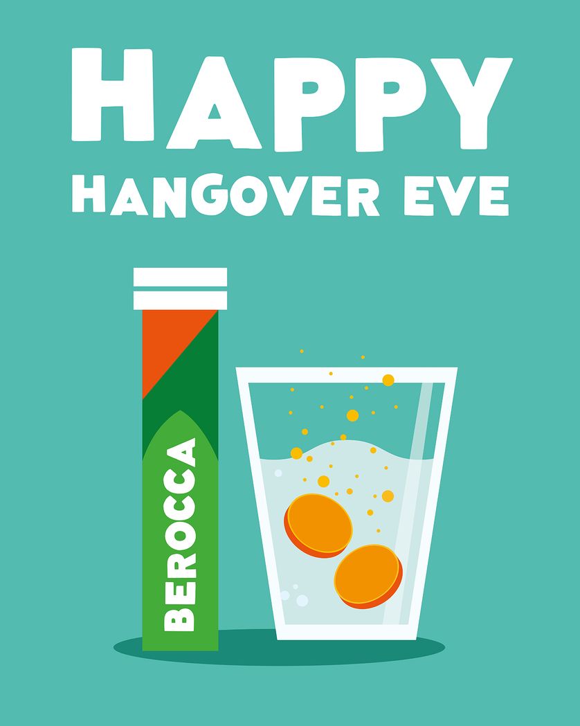 Card design "berocca birthday - group ecard"