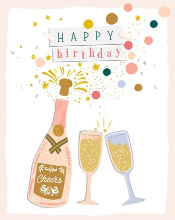 Use Bubbly Birthday - group ecard