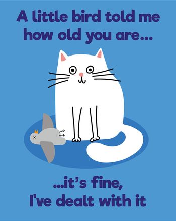 Use Cat gift - group birthday ecard