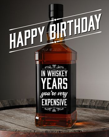 Use Jack Daniels. - group birthday ecard