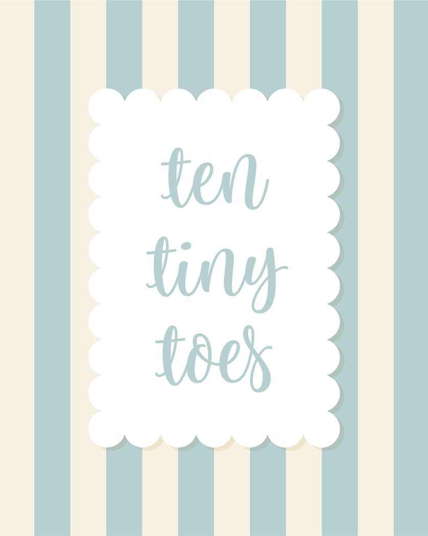 Card design "Tiny toes - group new baby ecard"