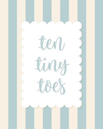 Use Tiny toes - group new baby ecard