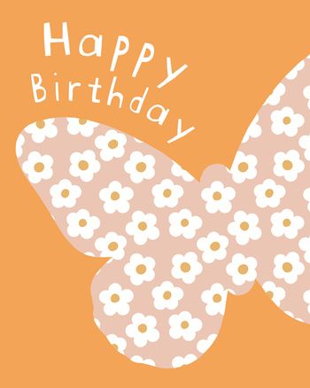 Use Bold butterfly - group birthday ecard