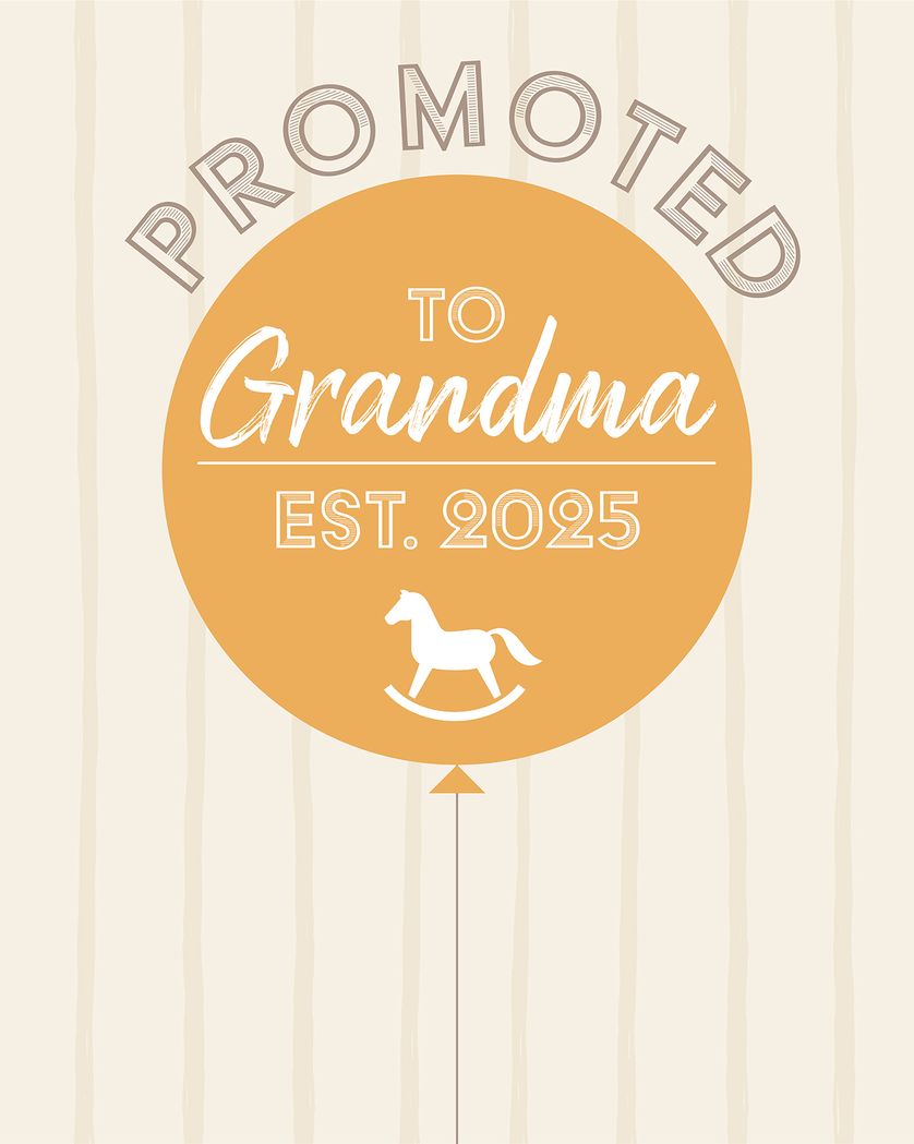 Card design "Promotion Grandma - group new baby ecard"