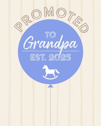 Use Promotion Grandpa - group new baby ecard