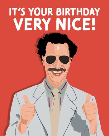 Use Borat - group birthday ecard