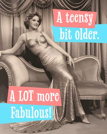 Use Hollywood glamour - group birthday ecard