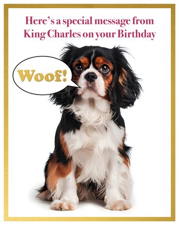 Use A royal announcement - group birthday ecard