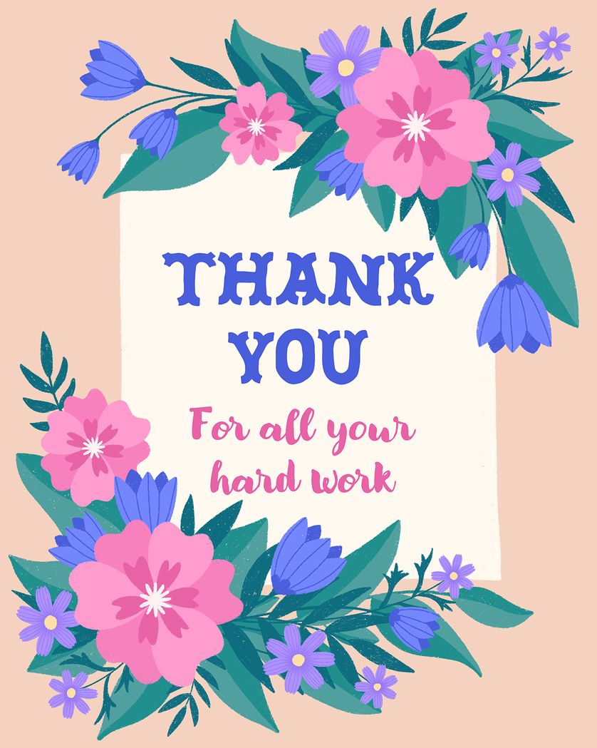 Card design "Thank you note - group ecard"