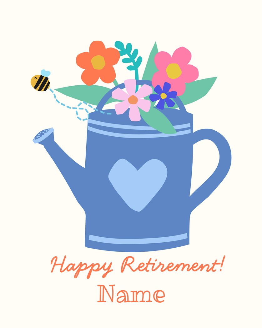 Card design "It's Garden Time  - group retirement ecard"