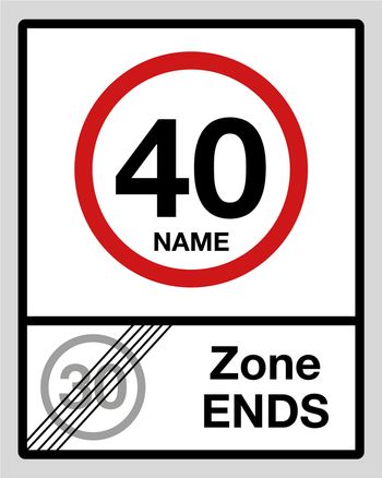 Use Zone ends - 40 milestone ecard