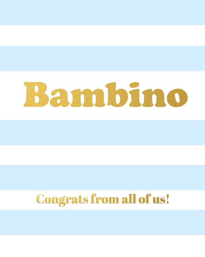 Card design "Bambino - group baby ecard"