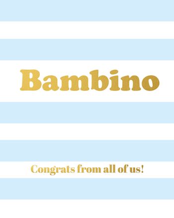 Use Bambino - group baby ecard