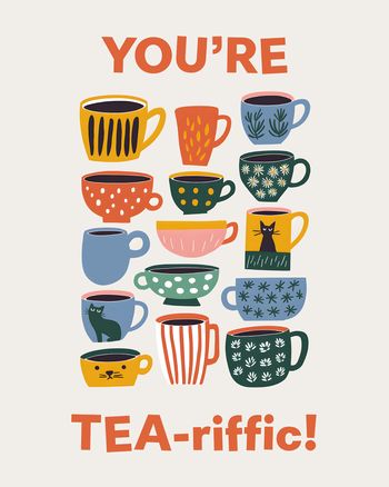 Use Time for tea-m - group employee appreciation ecard