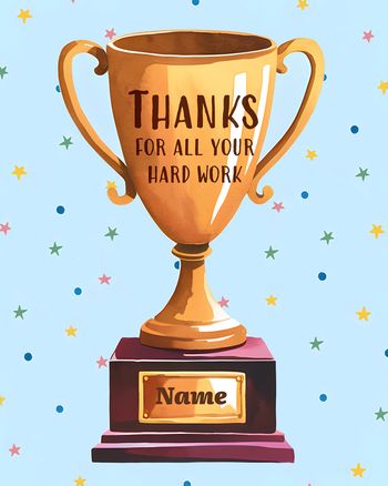 Use MVP Trophy - employee appreciation ecard