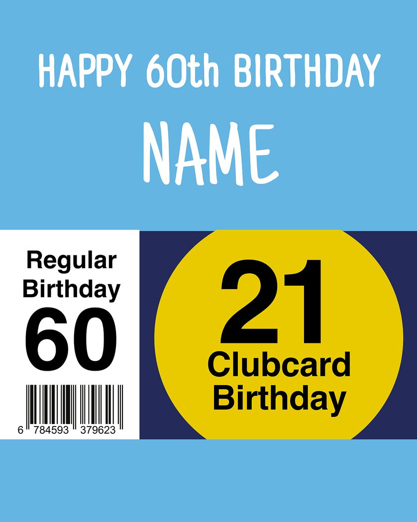 Card design "Clubcard Price - group birthday ecard"