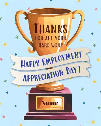 Use Trophy - group employee appreciation day