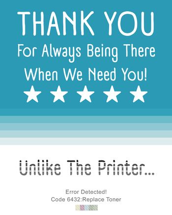 Use Printer error - group employee ecard