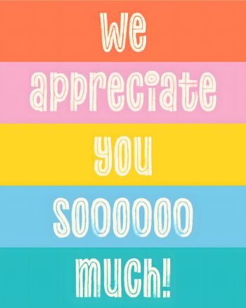 Use stripes of love - group employee appreciation ecard