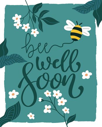 Use Healthy hive - group get well ecard