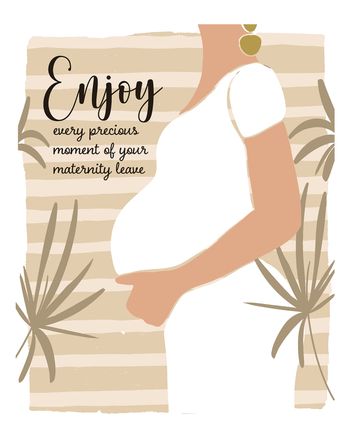 Use Stylish bump - group maternity leave ecard