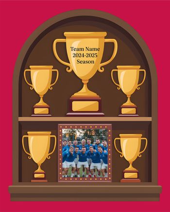 Use Trophy Cabinet - Team photo end of season ecard