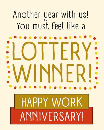 Use Winning at life - group anniversary ecard