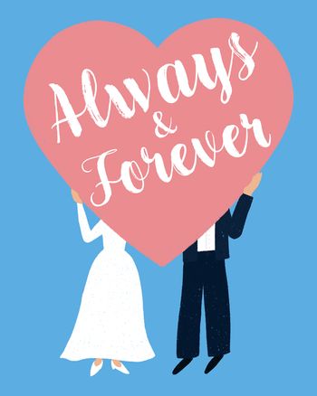 Use Big hearted - group wedding ecard