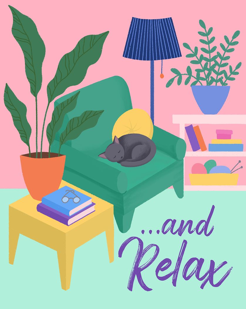 Card design "Time to Relax - group retirement ecard"