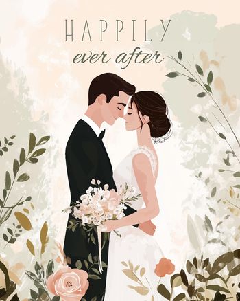 Use Happiest Day - group wedding ecard