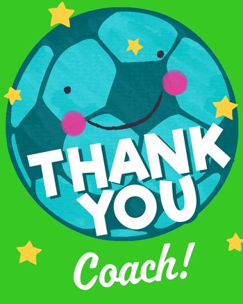 Use Smiley Happy Football - group teacher ecard