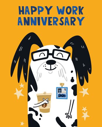 Use Dog Years - group anniversary ecard