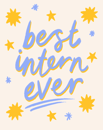 Use Best Intern - group leaving ecard