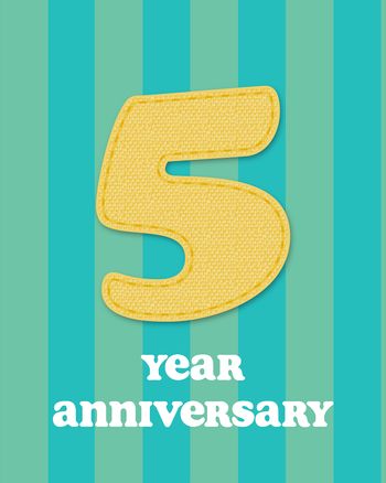 Use Patchwork anniversary - group ecard