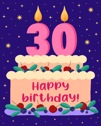 Use Birthday Candles - group birthday ecard