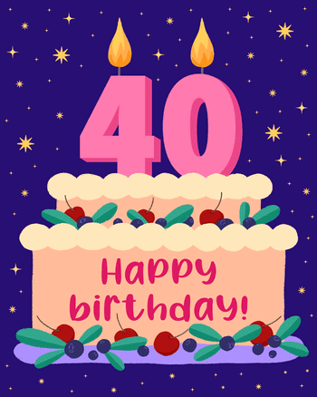 Use Birthday Candles - group birthday ecard