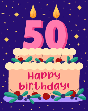 Use Birthday Candles - group birthday ecard