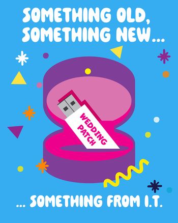 Use Something from I.T - group wedding ecard