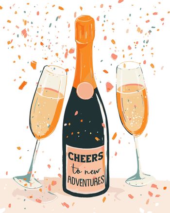 Use Cheers! - group leaving and retirement ecard