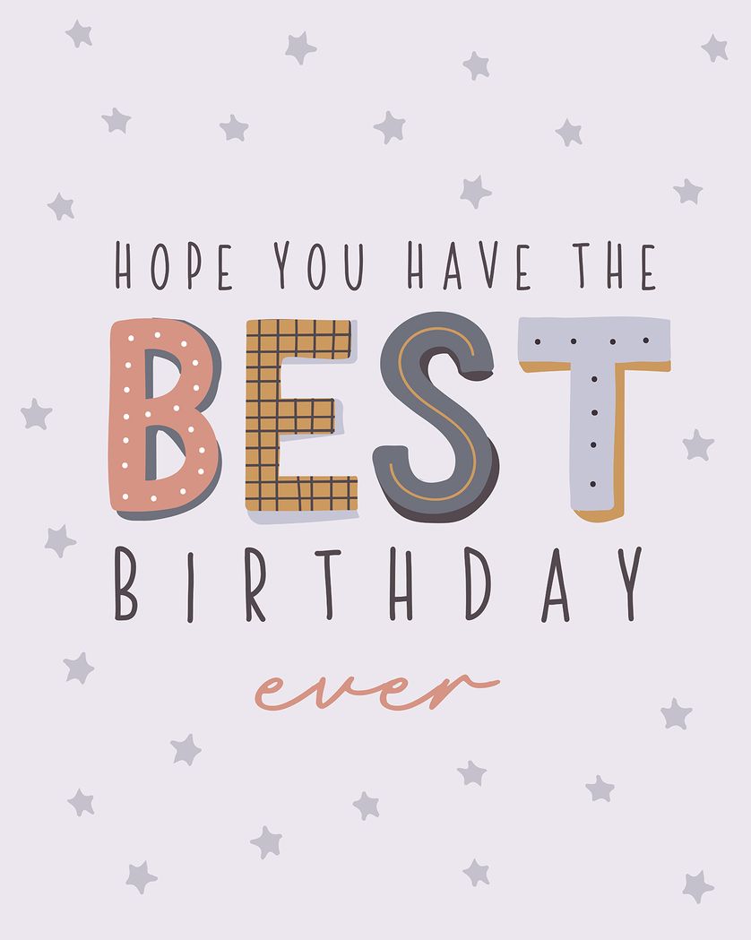 Card design "lovely words - group birthday ecard"
