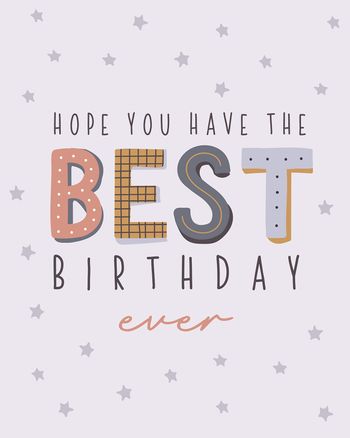 Use lovely words - group birthday ecard