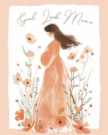 Use Dreamy Mama - group maternity leave ecard