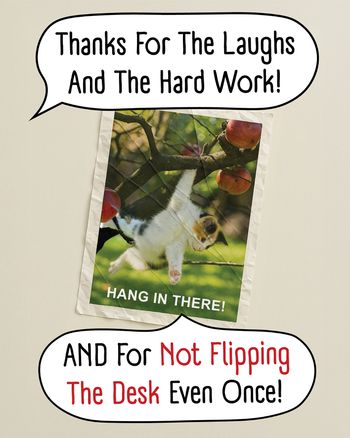 Use you're flipping leaving - group ecard