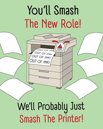 Use Printer problems - group leaving ecard